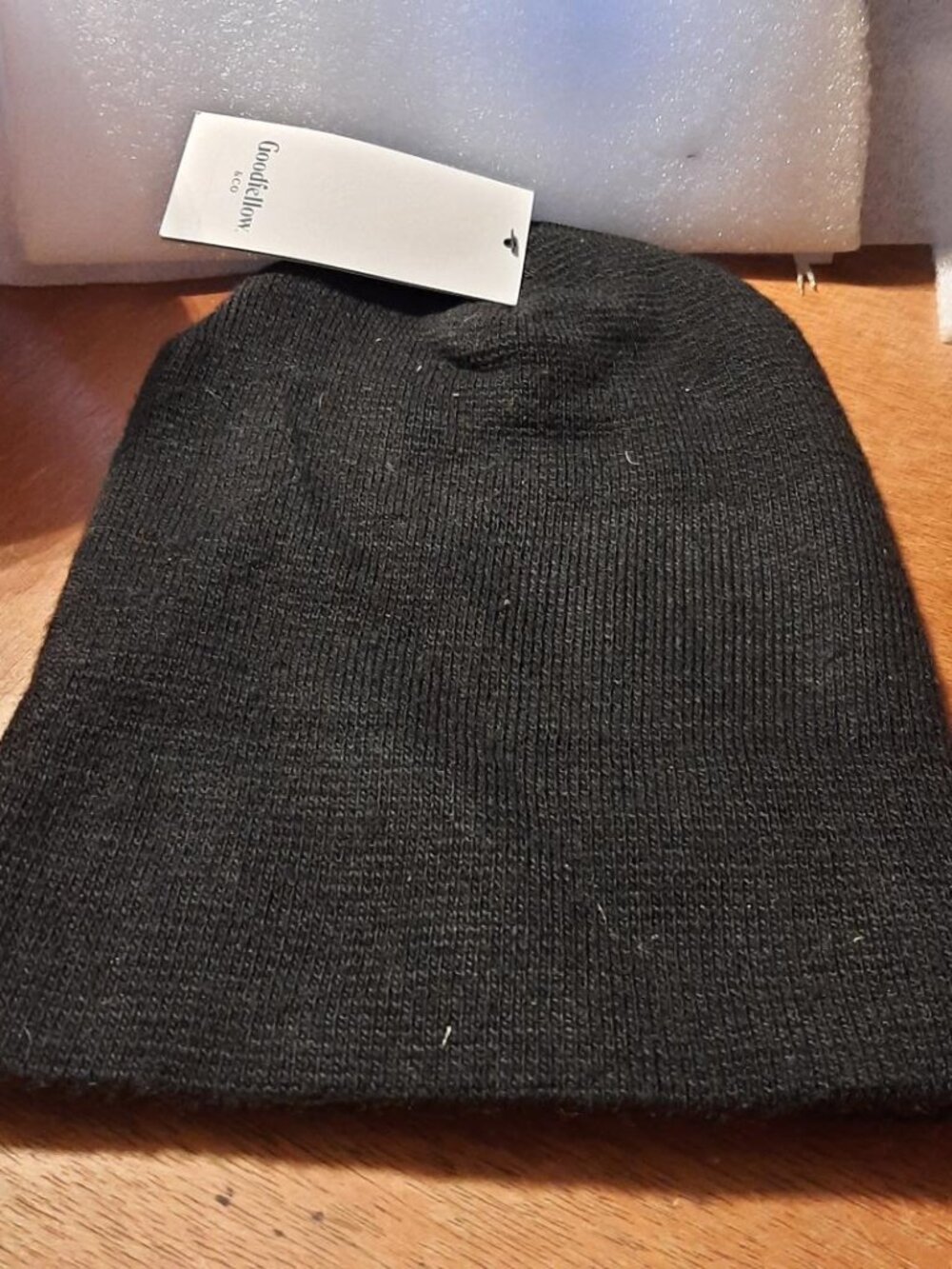 2 Beanie Hat Warm Waffle Knit Black